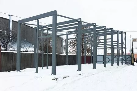 Изготовление металлоконструкций здания магазина
